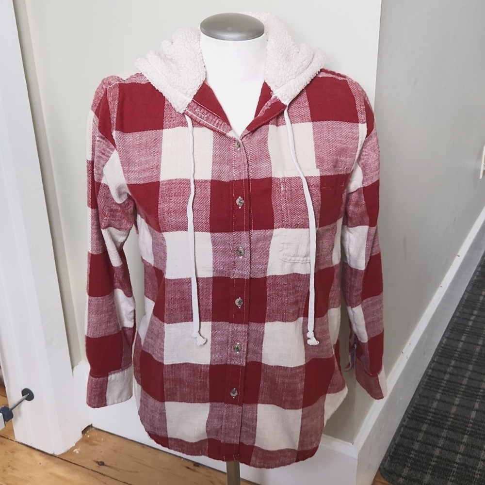 AE Hooded Checkered Jacket